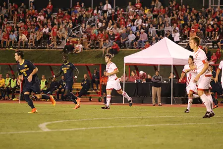 Men's soccer 2016 McClimon Complex crowd
