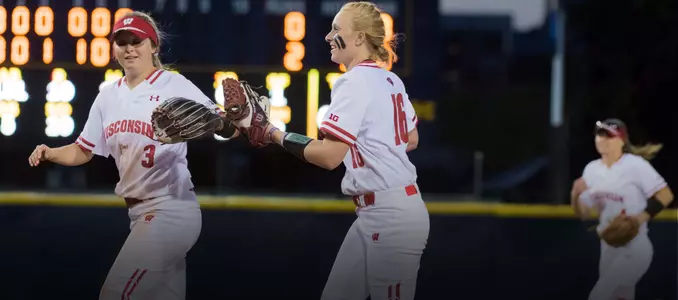 Kaitlyn Menz celebrates at the Big Ten Tournament