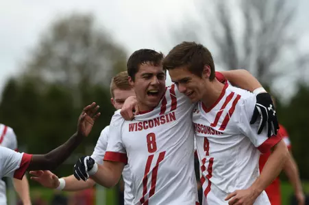 Mike Catalano and Enda O'Neill celebration