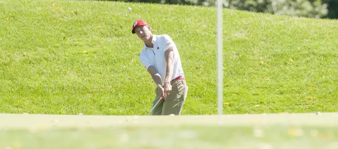 Photo of Jordan Hahan at the 2016 Badger Invitational at University Ridge Golf Course