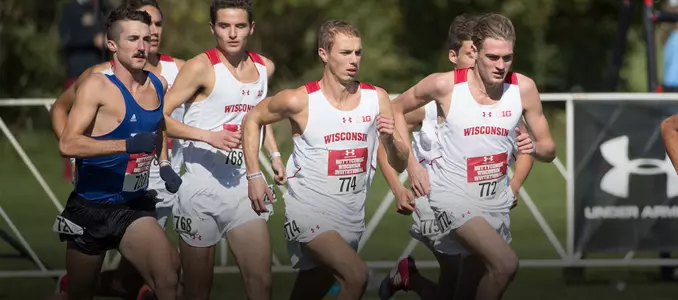 Men's start in the "B" race at the 2016 Nuttycombe Wisconsin Invitational