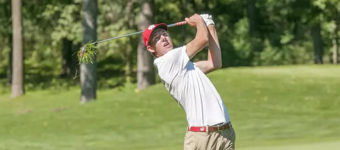 Junior golfer Jordan Hahn during the 2016 Badger Invitational at University Ridge Golf Course