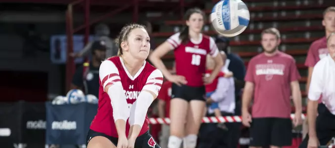 Sarah Dodd passes the ball during a match.