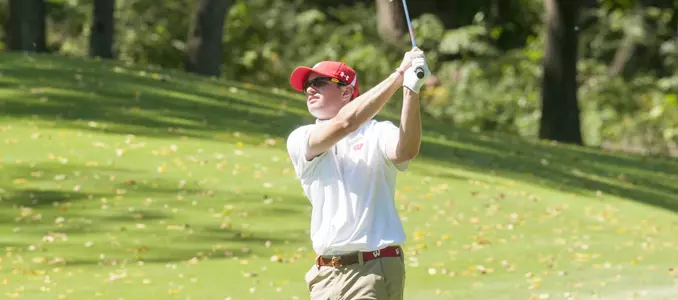 Photo of Eddie Wajda at the 2016 Badger Invitational at University Ridge Golf Course