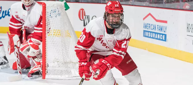 Josh Ess defending against Notre Dame