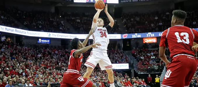 Photo of Brad Davison men's basketball vs. Indiana 2018