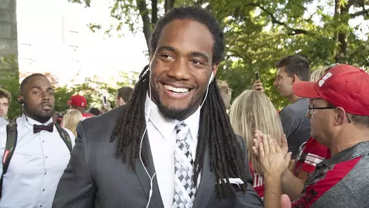 D'Cota Dixon - pregame walk - Camp Randall Arch March - Western Kentucky 2018