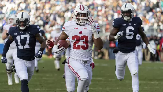 Jonathan Taylor outrunning the Penn State defense at Beaver Stadium 2018