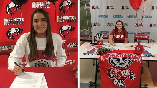 2018 Signing Day - Nicole Cizkowski and Emily Lauterbach