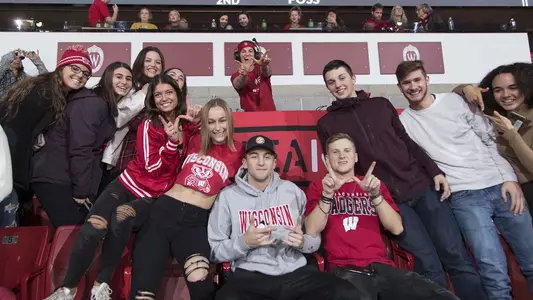 DJ Shawna aka Shawna Nicols at Wisconsin men's basketball vs. UW-Oshkosh at the Kohl Center 2018