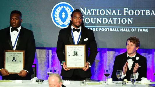 D'Cota Dixon at 2018 National Football Foundation award event