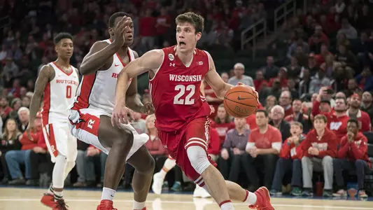 Ethan Happ men's basketball vs. Rutgers at Madison Square Garden 2017