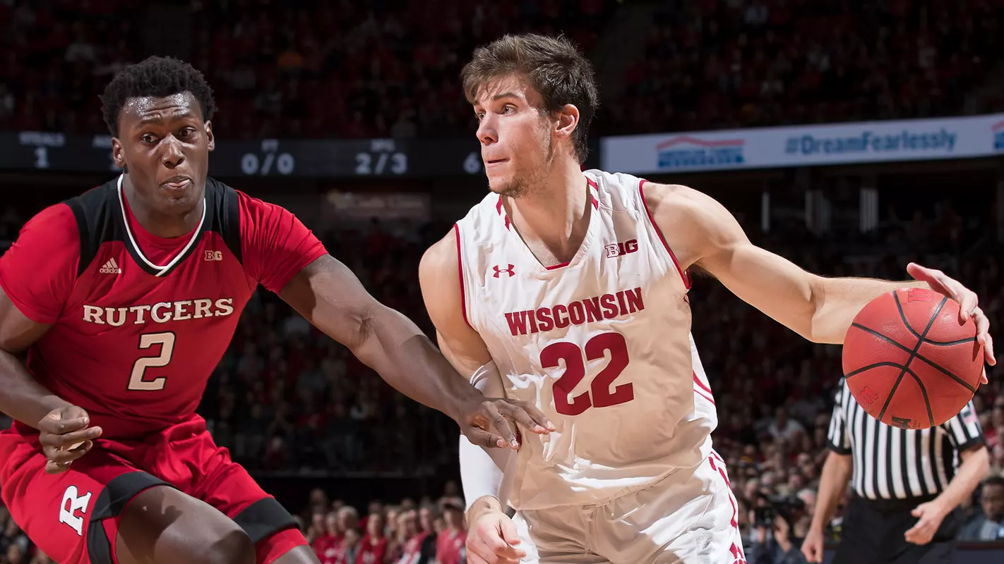 Ethan Happ against Rutgers