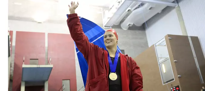 Beata Nelson - Podium - 2018 Big Ten Championships