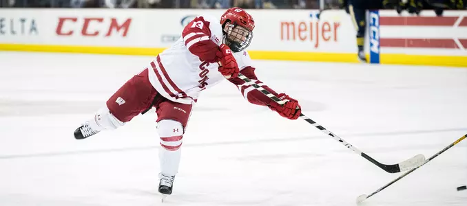 Ryan Wagner shoots against Michigan