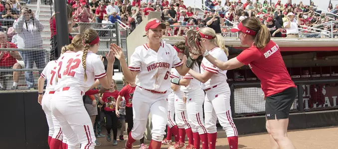 Brooke Wyderski softball vs. Iowa 2017