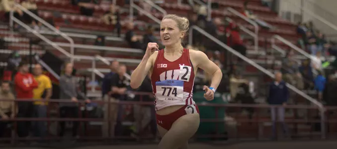 Amy Davis at the 2018 Big Ten Championships