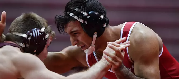 Ricky Robertson wrestling vs Central Michigan