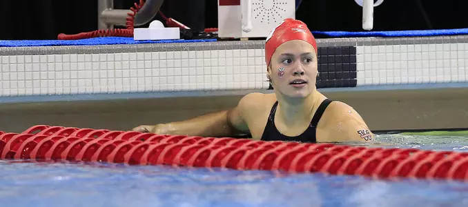 Beata Nelson - 100 backstroke champion - 2018 Big Ten Championships