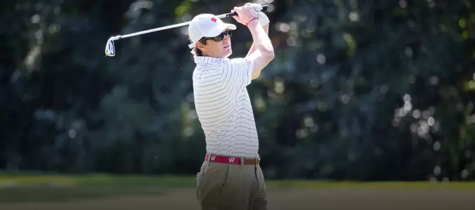 Senior golfer Eddie Wajda during the 2017 Badger Invitational at University Ridge Golf Course