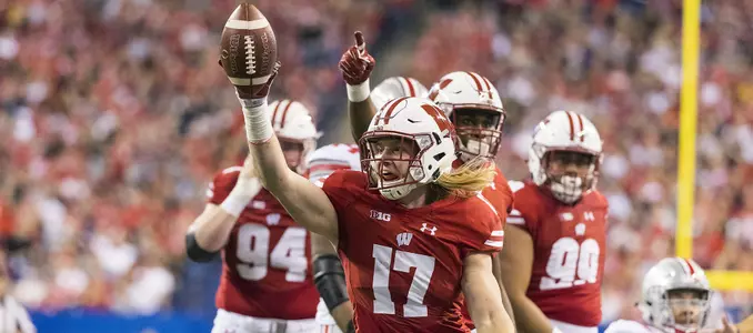 Andrew Van Ginkel football vs. Ohio State 2017 Big Ten Championship Game