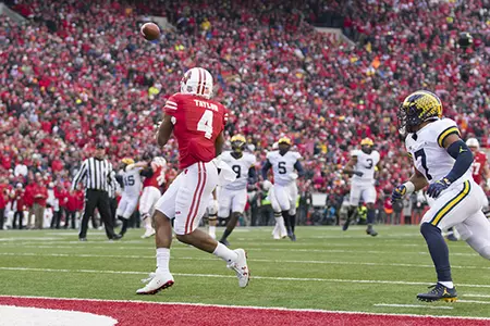 A.J. Taylor football vs. Michigan 2017