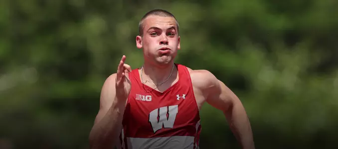 Zach Lorbeck at the 2018 Big Ten Outdoor Championships