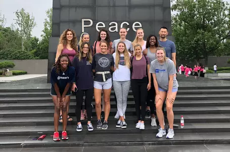 Dana Rettke and team members at Nanjing Museum