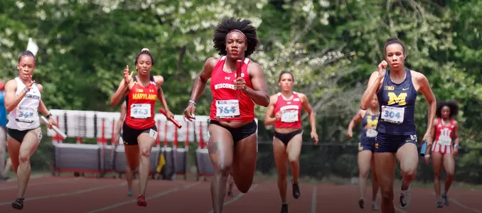 Women's 4x100 Relay at 2018 Big Ten Outdoor Championships