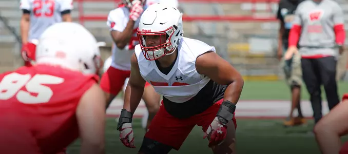 T.J. Edwards during 2018 Fall Camp