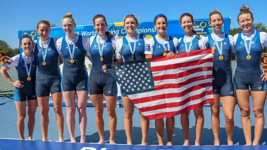 Vicky Opitz women's eight at 2018 World Championships