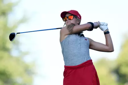 Wisconsin women's golf team in action in the East-West Match Play Championship at Radrick Farms Golf Club in Ann Arbor, Michigan, Sunday, September 16, 2018.