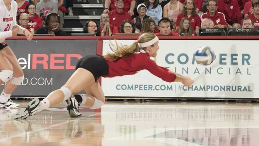 Tiffany Clark makes a diving save against Ohio State