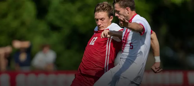 Zach Klancnick defending against Indiana
