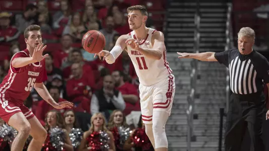 Micah Potter men's basketball Red/White Scrimmage at Kohl Center 2019
