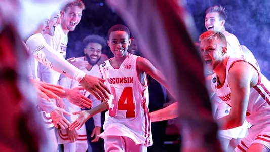 Howard Moore's son Jerell Moore is introduced with men's basketball team