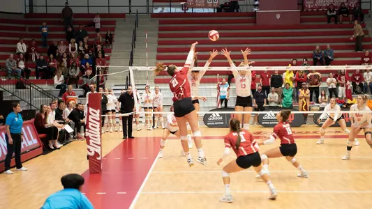 Grace Loberg hit at Indiana