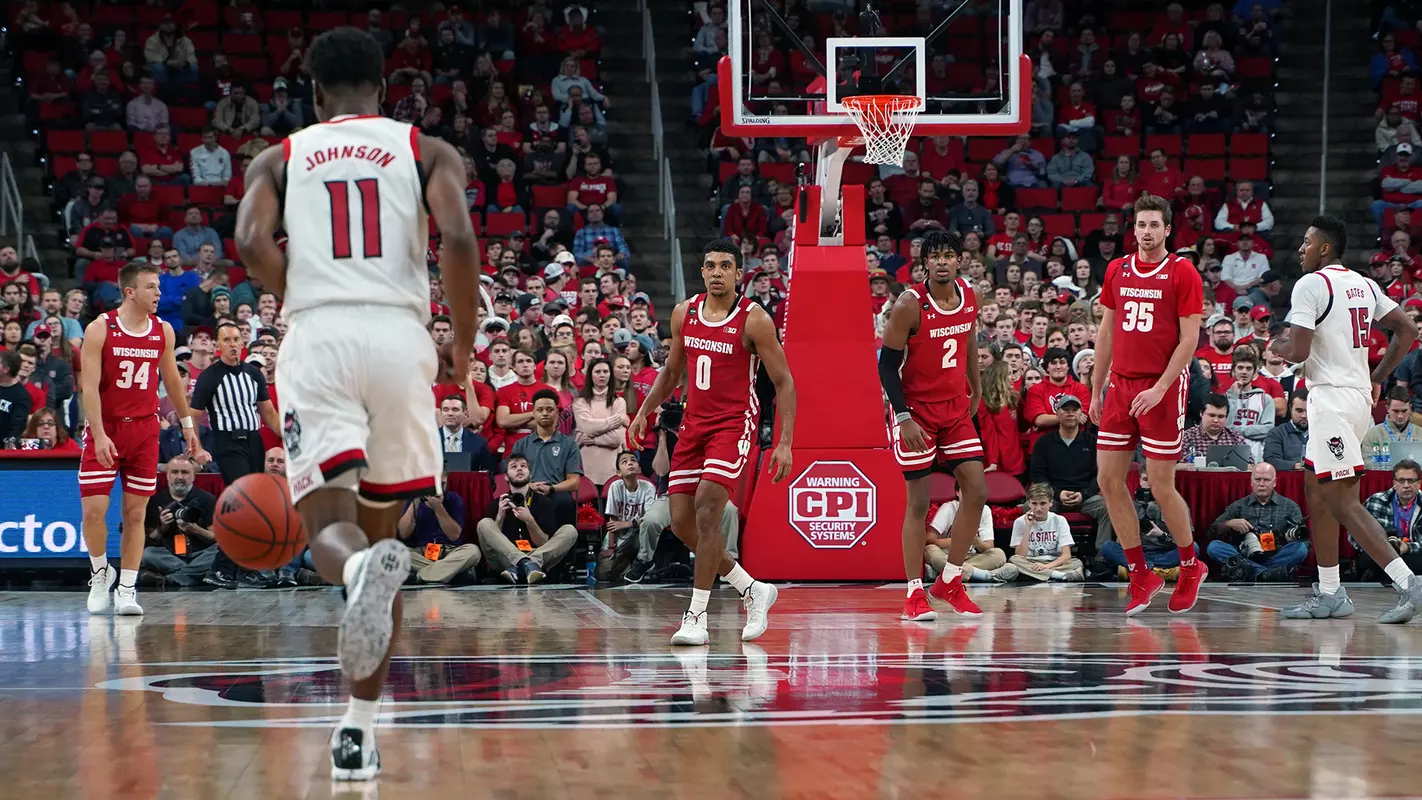 Badgers during a road game at NC State