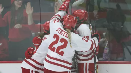 Women's Hockey Celebration against Minnesota Duluth