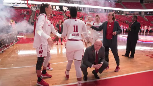 Marsha Howard is introduced during starting lineups