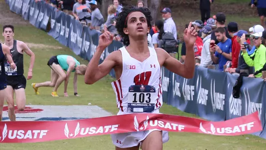Shuaib Aljabaly wins USATF Cross Country Championships