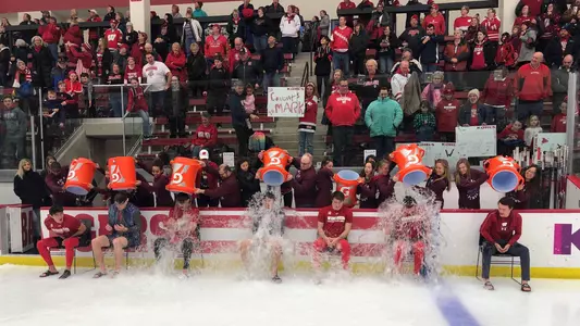 Badgers Give Back and Special Olympics Polar Plunge at LaBahn Arena 2019 - members of men's and women's hockey join Special Olympics athletes for a fundraiser