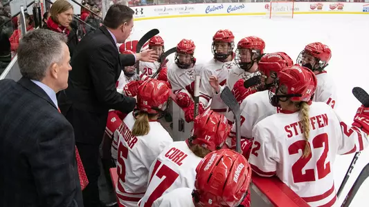 Badgers' bench during their 2-2 tie with OSU