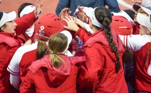 Softball team celebration