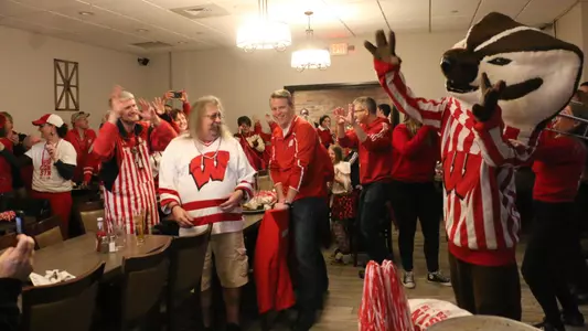 Fans at fan event women's hockey