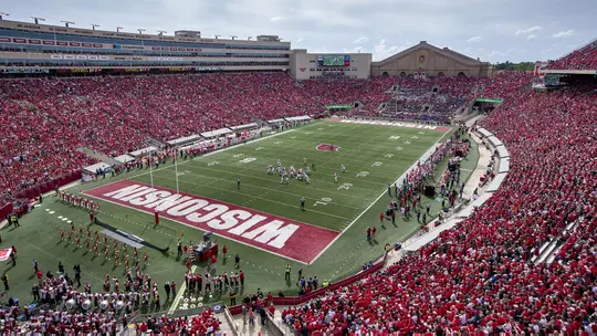 A general view of Camp Randall Stadium during the Wisconsin Badgers NCAA college football game against the New Mexico Lobos Saturday, September 8, 2018, in Madison, Wisconsin. The Badgers won 45-14. (Photo by David Stluka)