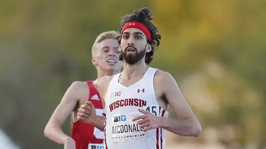 Morgan McDonald winning the 10,000 Meters