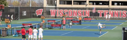 Nielsen Tennis Stadium Banner Photo - practice photo