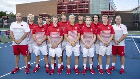 2019 Wisconsin Badgers tennis team Friday, Sept. 13, 2019, in Madison, Wis. (David Stluka/UW Athletic Communications)