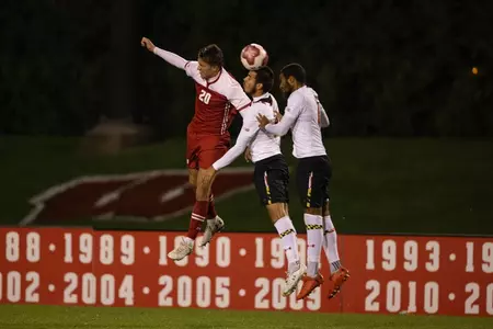 Melick goes up for header